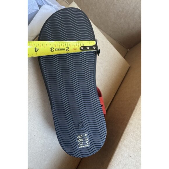 NWT EU36/US 5-5.5  Anthropologie Fisherman Flats Red Suede leather (NWT US$150) - Picture 13 of 15